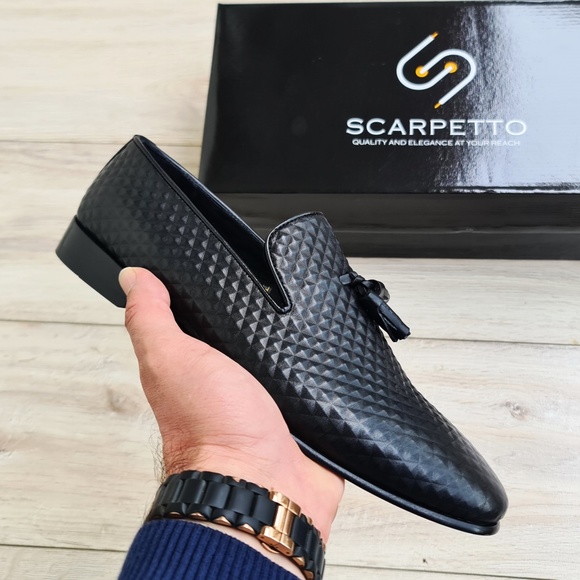 scarpetto Other - Premium Leather Spiky Men's Loafer